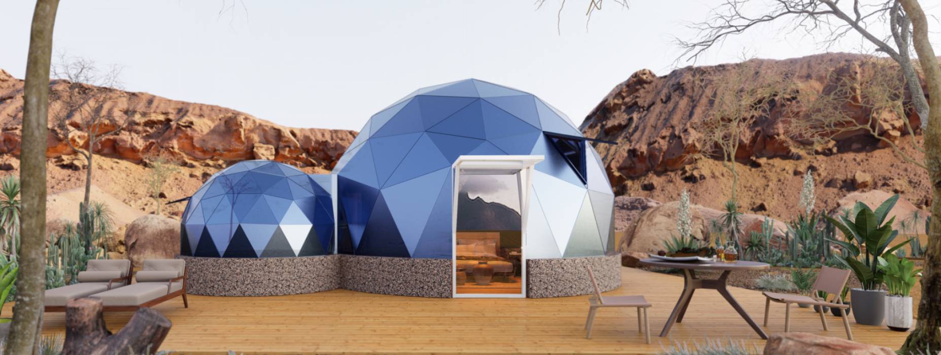 平昌县球形智能光伏玻璃星空房